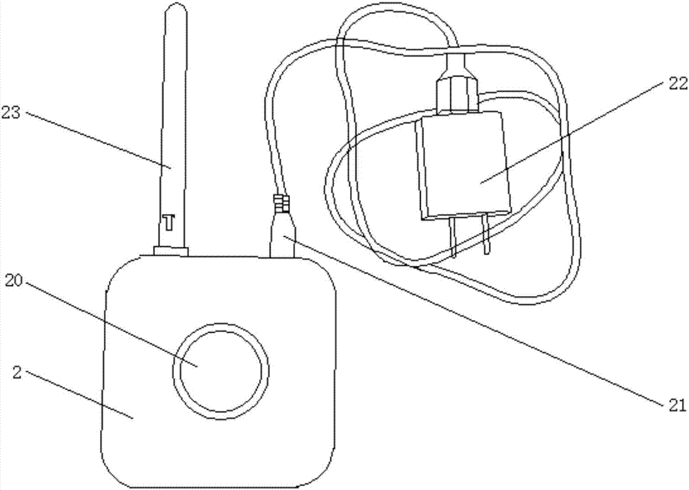 智能锁专用的带网关功能的无线门铃的制作方法