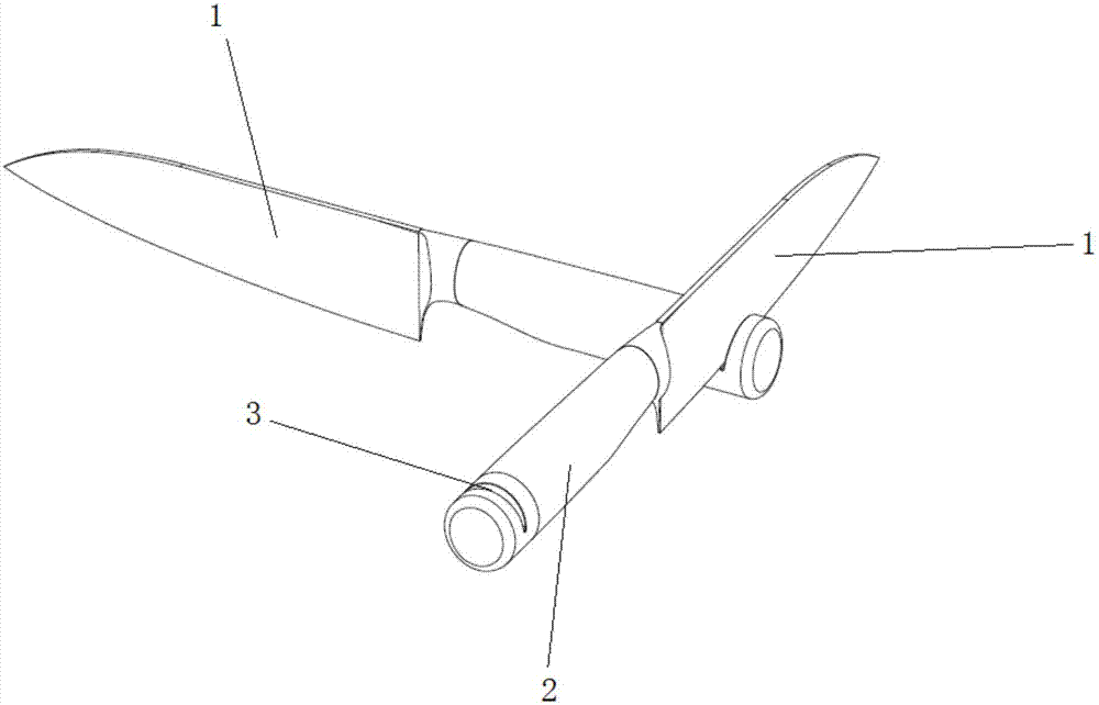 自带磨刀功能的刀具的制作方法