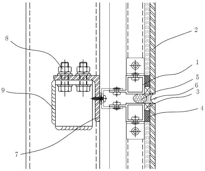 一种全隐框建筑陶瓷薄板干挂结构的制作方法