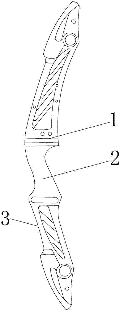 一种可组合拆卸四种形态的弓把的制作方法