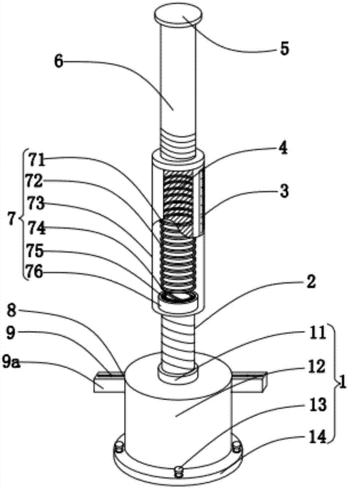 一种隧道施工的支撑柱压力感应装置的制作方法