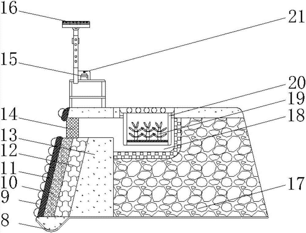一种水利工程生态护坡墙的制作方法
