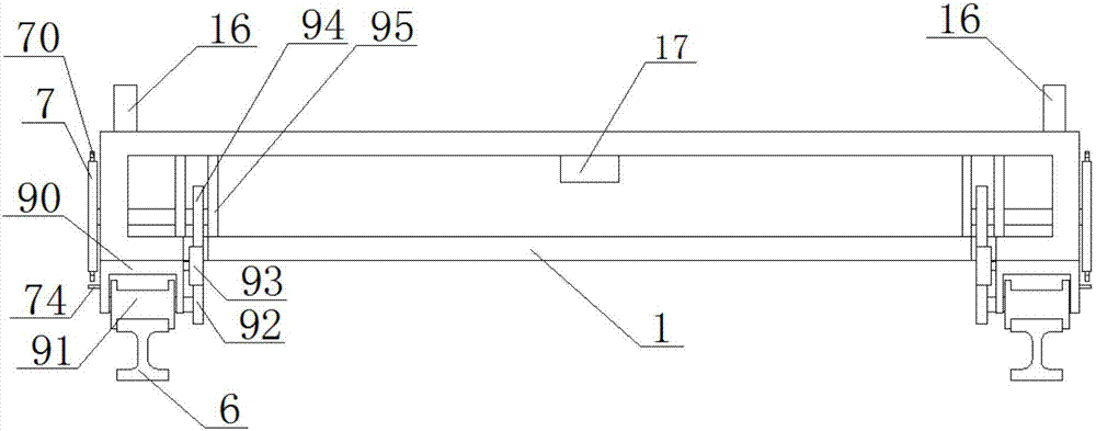 一种大坡度斜井用有轨平板车的制作方法