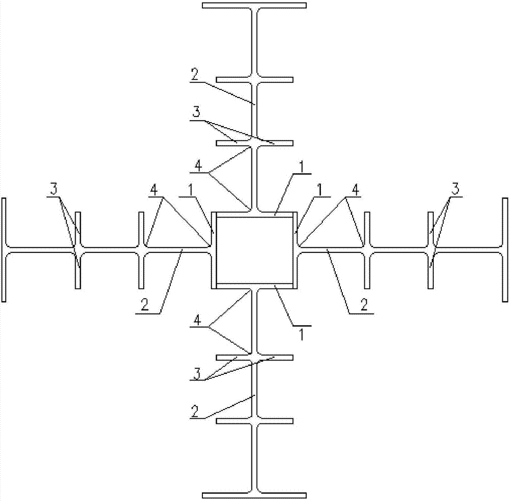 一种十字型钢结构构件的制作方法