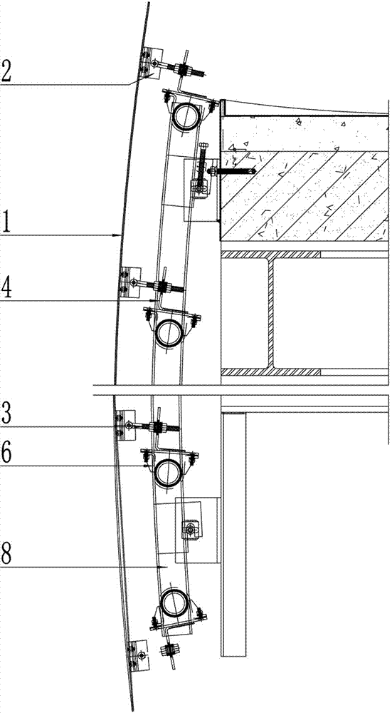 双曲型多角度铝板连接系统的制作方法
