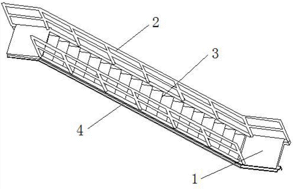 一种屋顶光伏运维钢结构楼梯的制作方法
