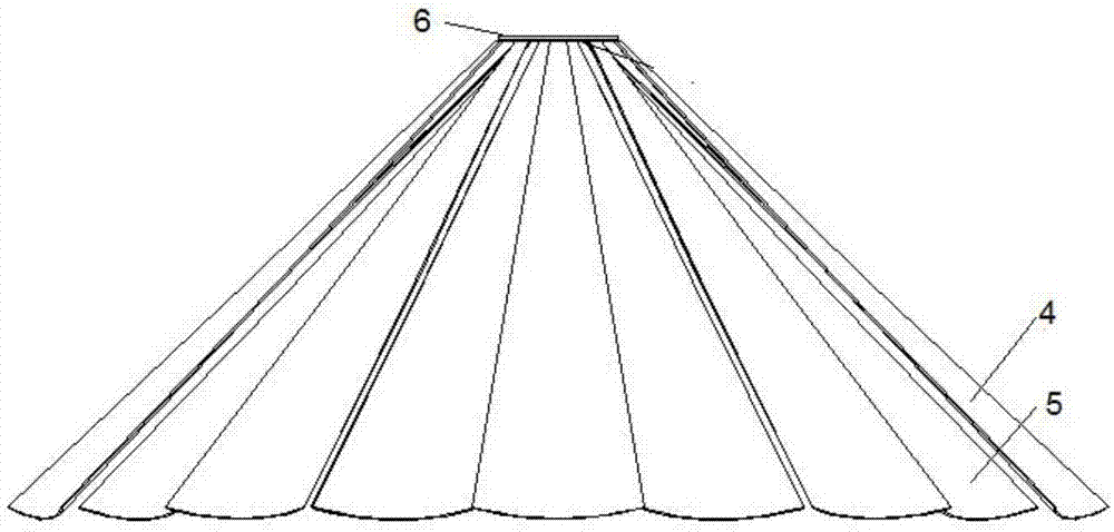 底部鼓风式冷却塔布风结构的制作方法