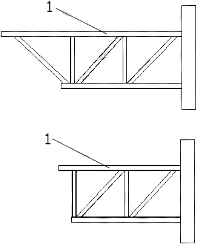 一种高空悬挑主桁架式钢模架施工平台的制作方法