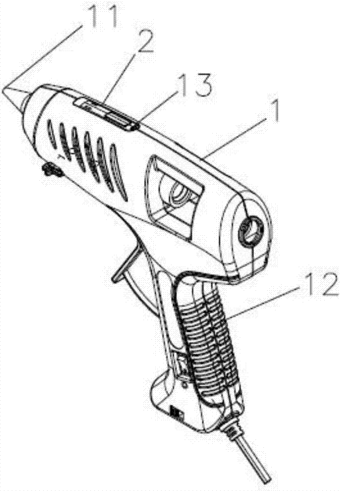 一种带有照明功能的热熔胶枪的制作方法