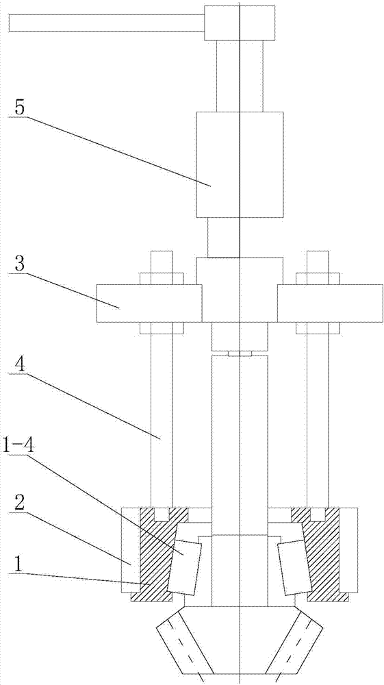 传动轴圆锥滚子轴承内圈拆卸工具的制作方法