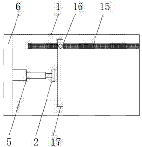 一种靠尺用挡板组件的制作方法