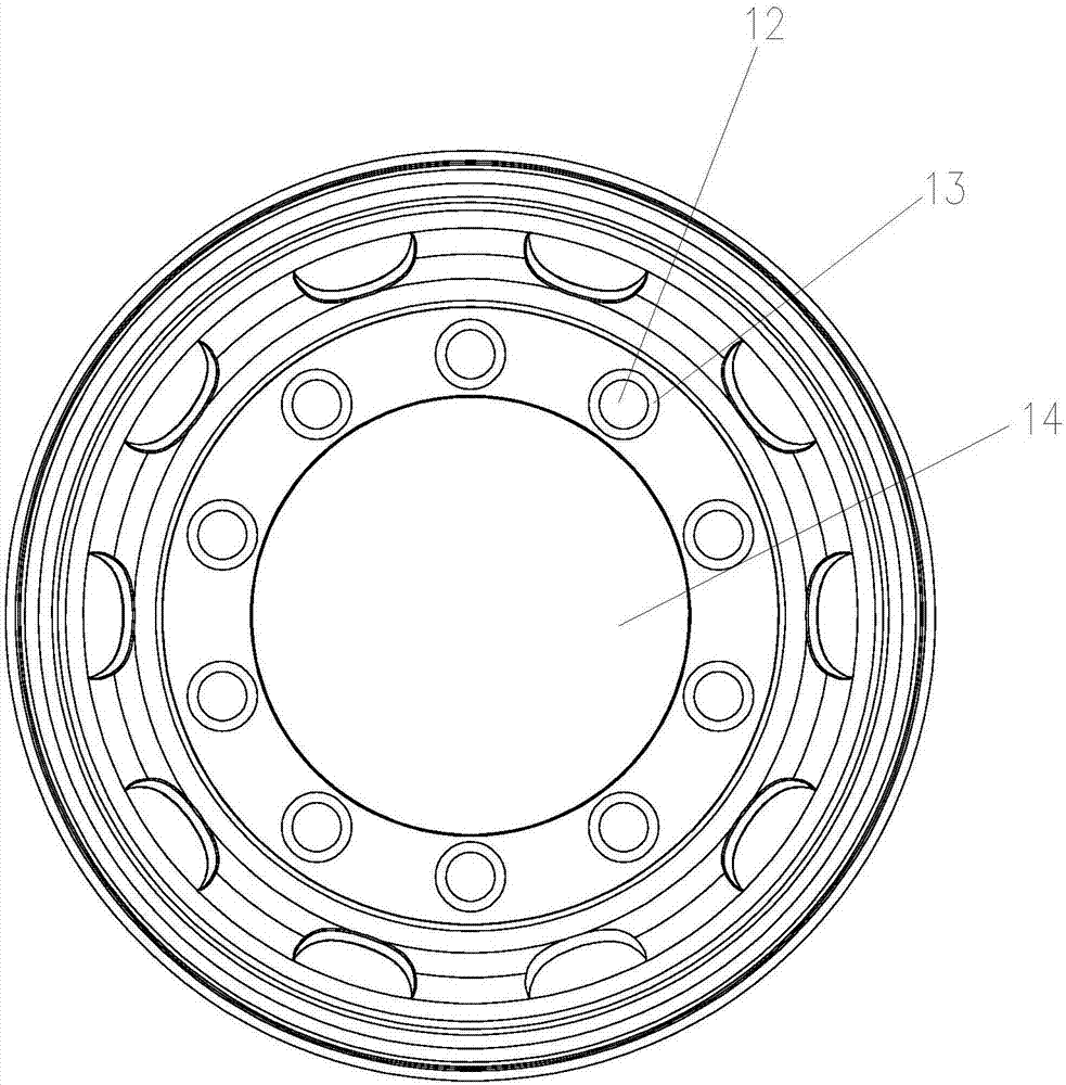 一种螺栓孔带缓冲垫圈的轮辐的制作方法