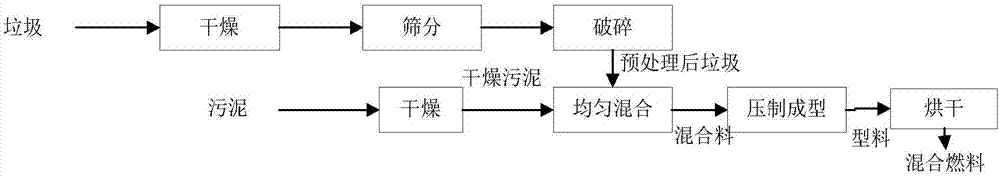 一种垃圾与污泥混合燃料的制备系统的制作方法