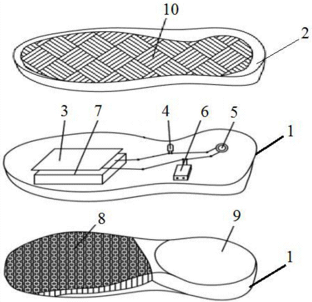 一种具有制冷效应并辅助烘干功能的鞋垫的制作方法
