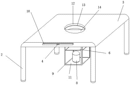 一种可安装灶具的餐桌的制作方法