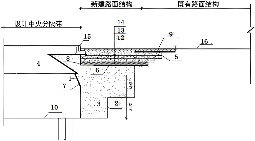 一种高架桥梁基础周边地面道路结构的制作方法