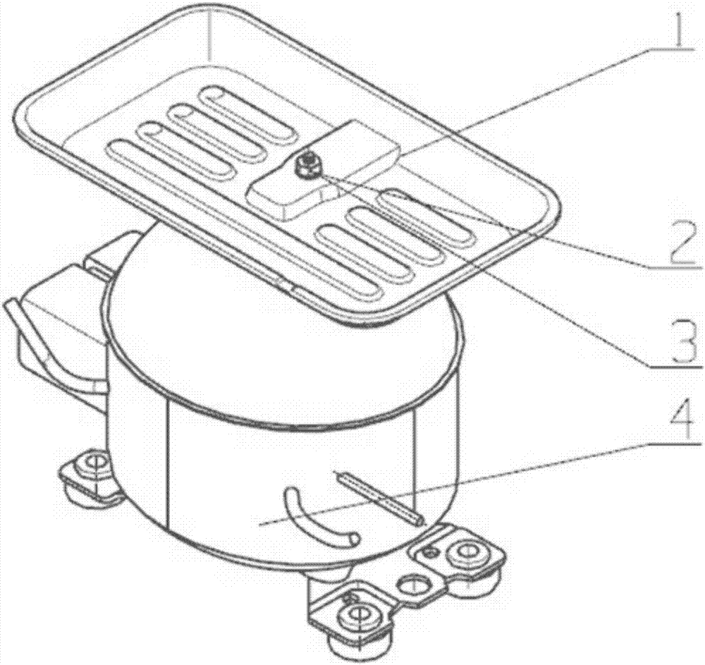 冰箱压缩机接水盘的制作方法