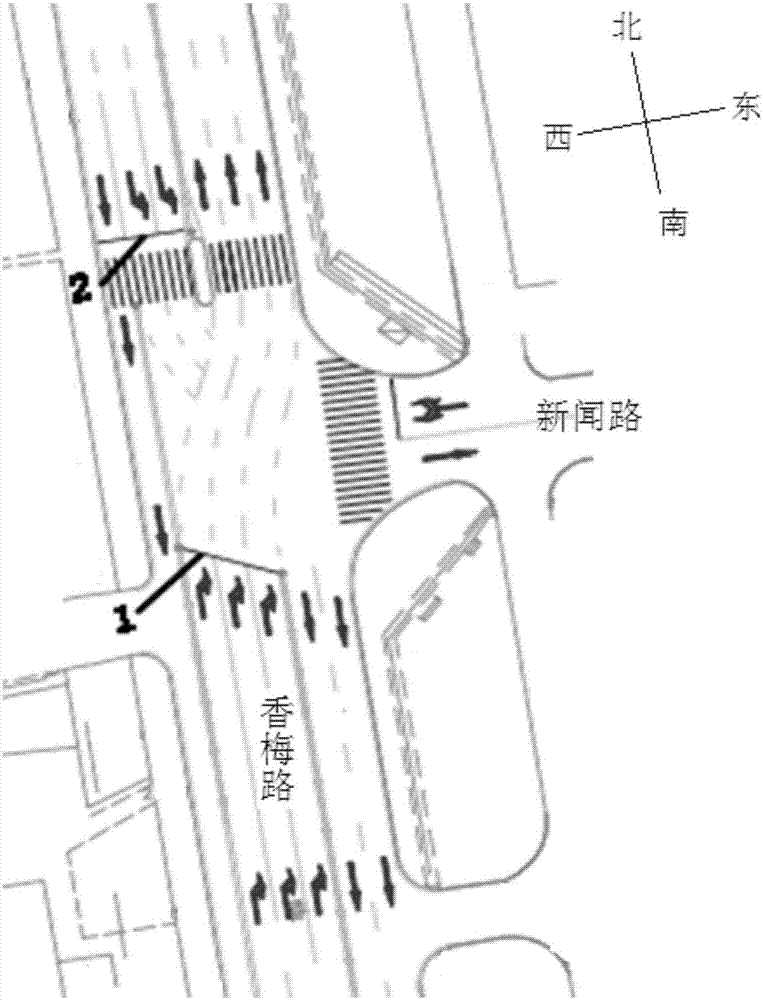 t型交叉路段及t型交叉路段的交通方法与流程