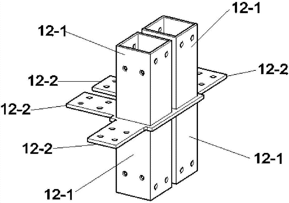 全螺栓纵横装配式模块建筑边部连接节点的制作方法