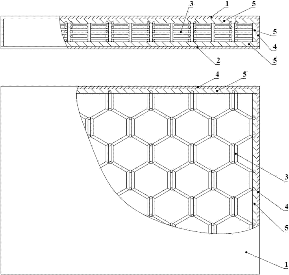 一种蜂窝芯复合墙板及其制作方法与流程