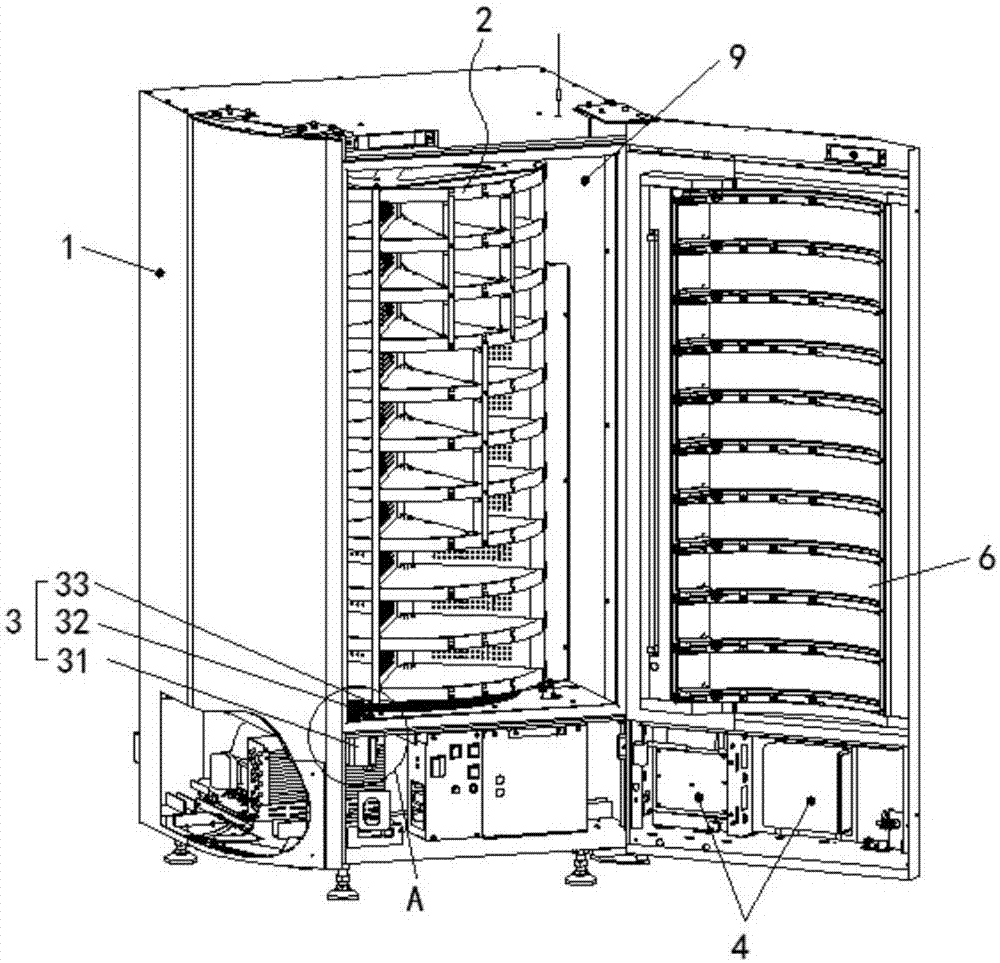 旋转货仓式自动售卖机的制作方法