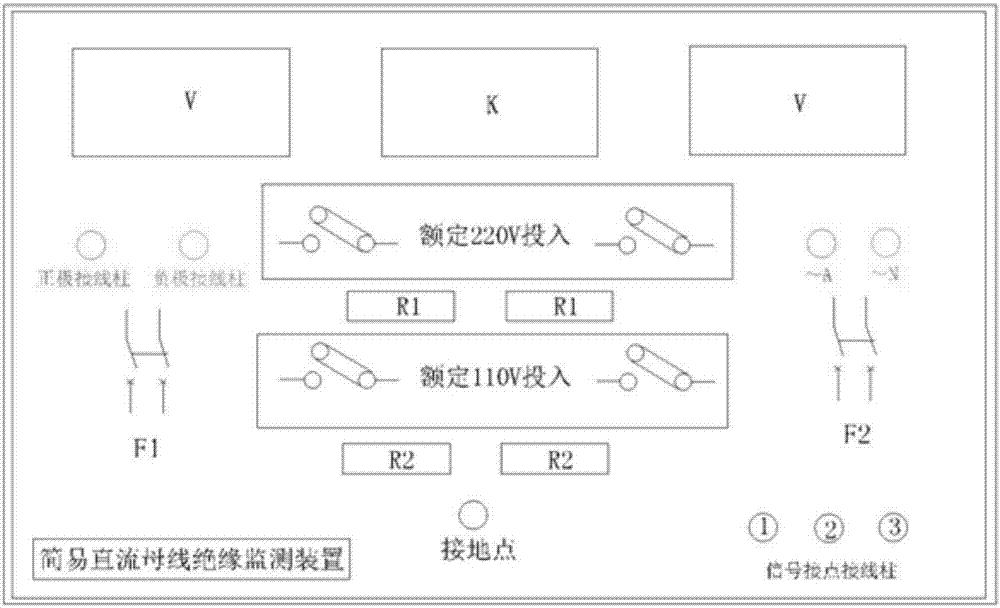 一种简易站用直流母线绝缘监测装置的制作方法