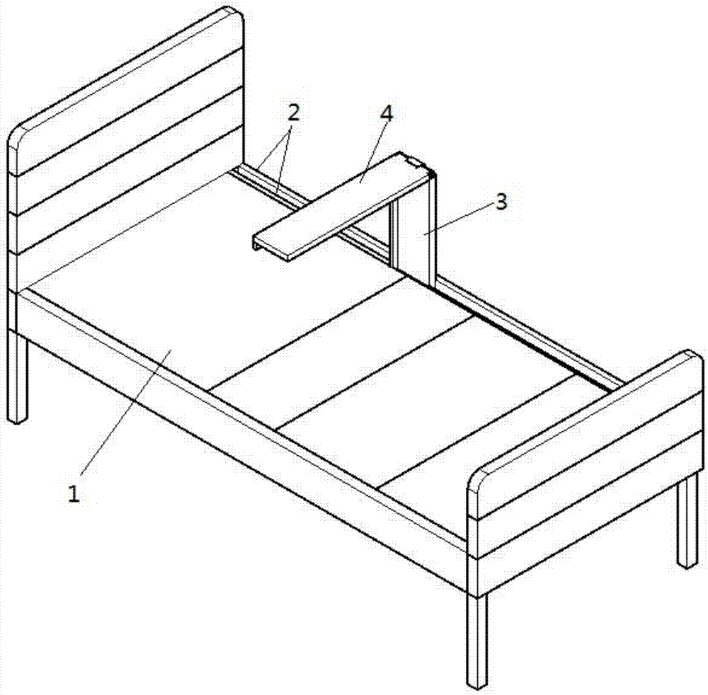 一种具有折叠桌的电动床的制作方法