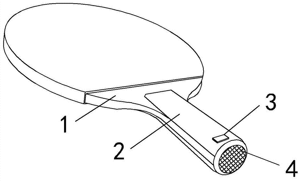 可听音乐的乒乓球拍的制作方法