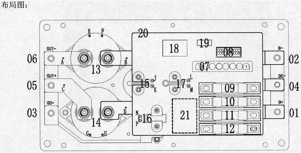 一种新能源电动汽车电池系统高压配电盒的电路方法与流程