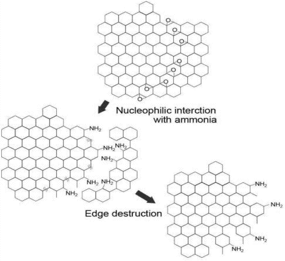 一种掺氮石墨烯量子点电化学制备方法与流程