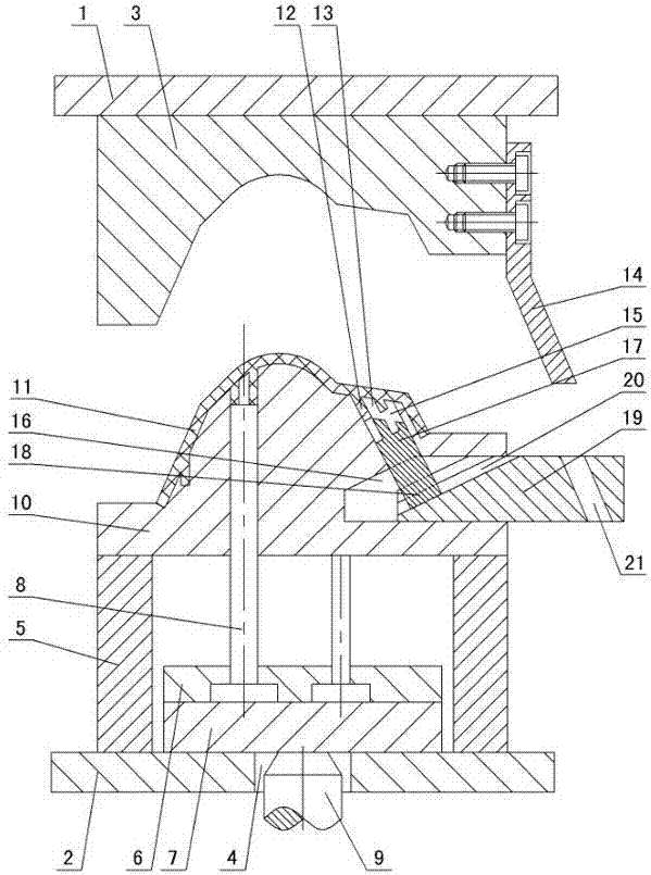 注塑模具塑料件边缘斜孔抽芯机构的制作方法