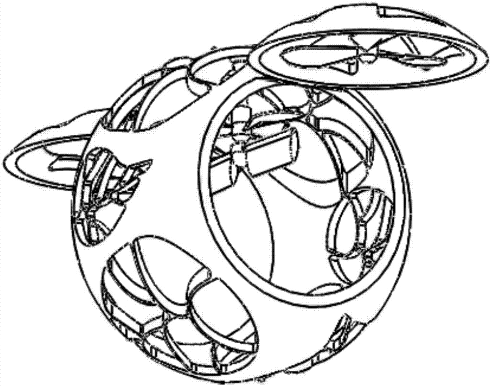 一种可折叠可滚动的球形无人机的制作方法