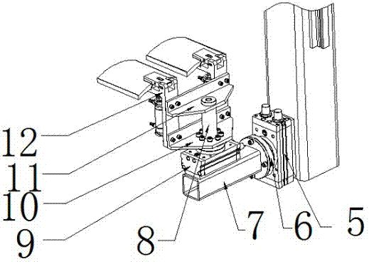 一种鼓式刹车片热坯的自动化码料机械手的制作方法