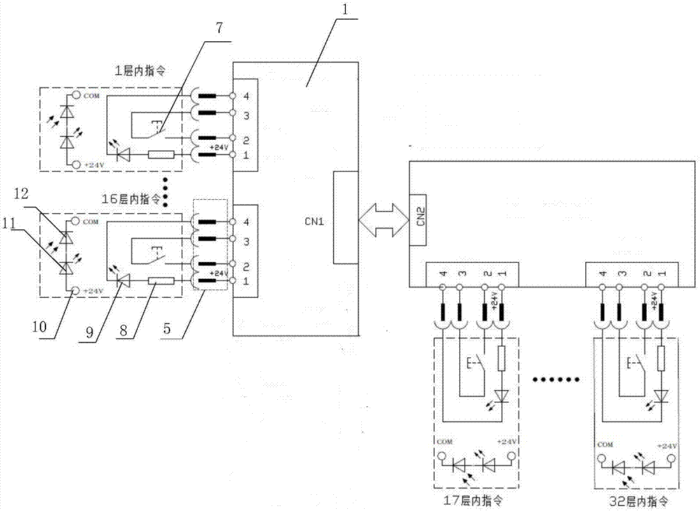 电梯呼梯按钮亮度控制调节系统的制作方法