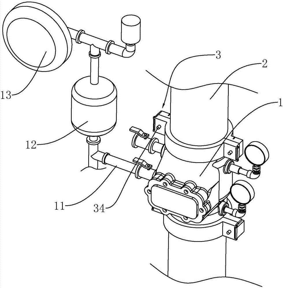 一种沟槽式湿式报警阀及其卡箍连接结构的制作方法