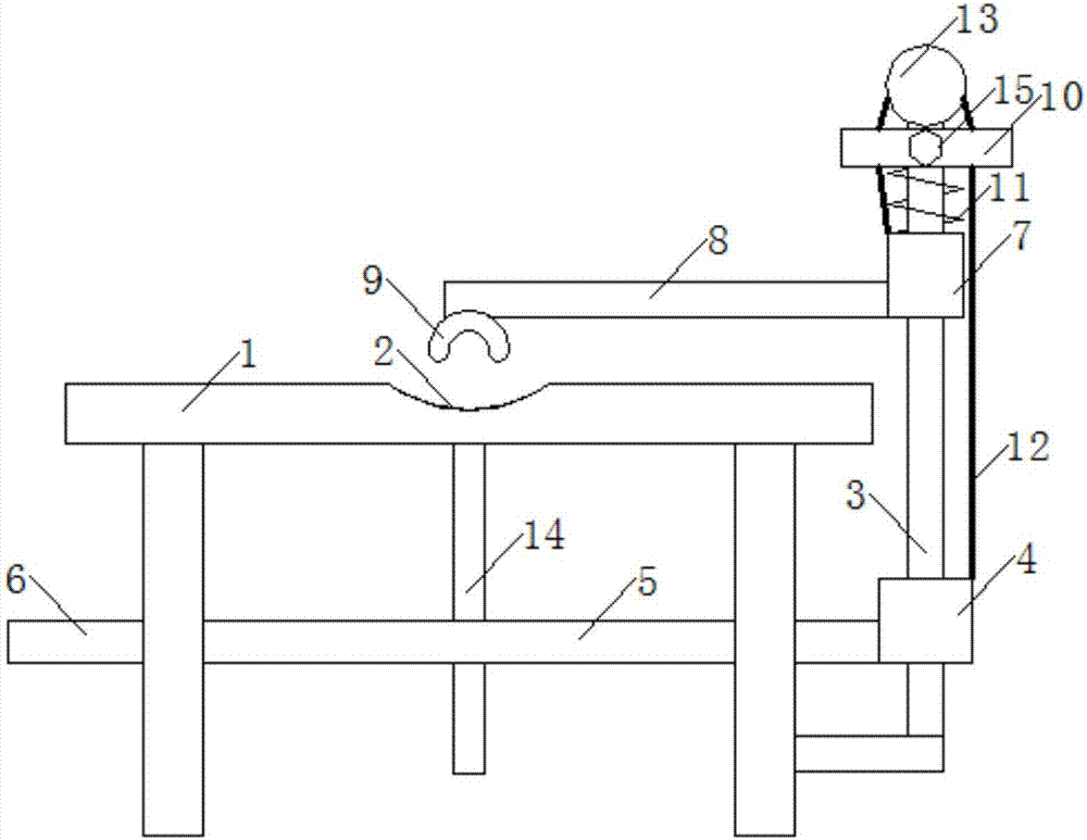 一种踩压式建筑管材切割夹紧装置的制作方法