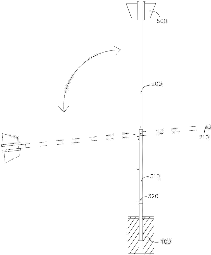 股道表示器基柱以及股道表示器的制作方法