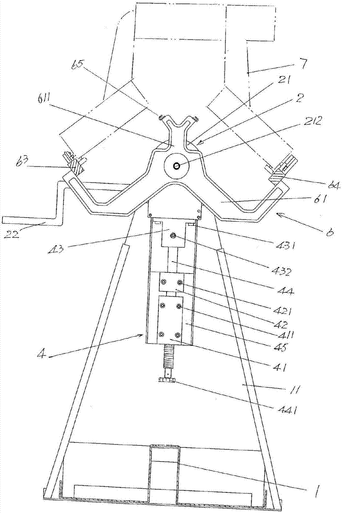 电脑针织横编机的机头转运装置的制作方法