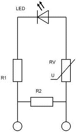 防感应电指示灯的制作方法