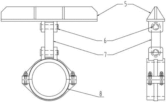 改进型水冷螺旋输送机吊挂装置的制作方法