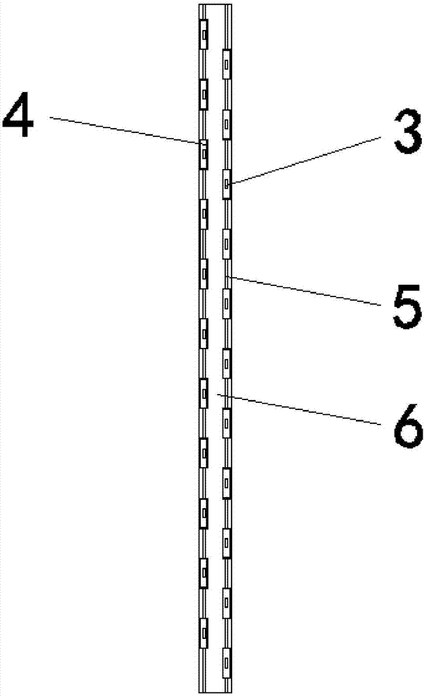 一种通风并解决视线干扰的围墙百叶的制作方法