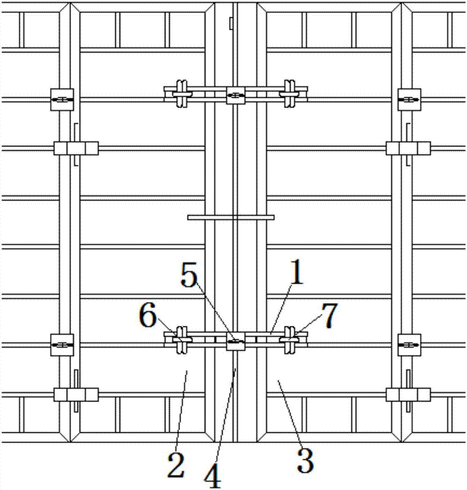 一种钢框模板的加强背楞连接结构的制作方法