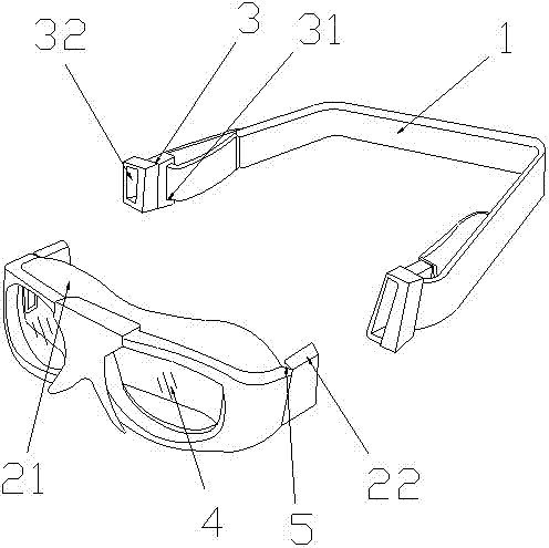 一种配合近视眼镜使用的泳镜框的制作方法