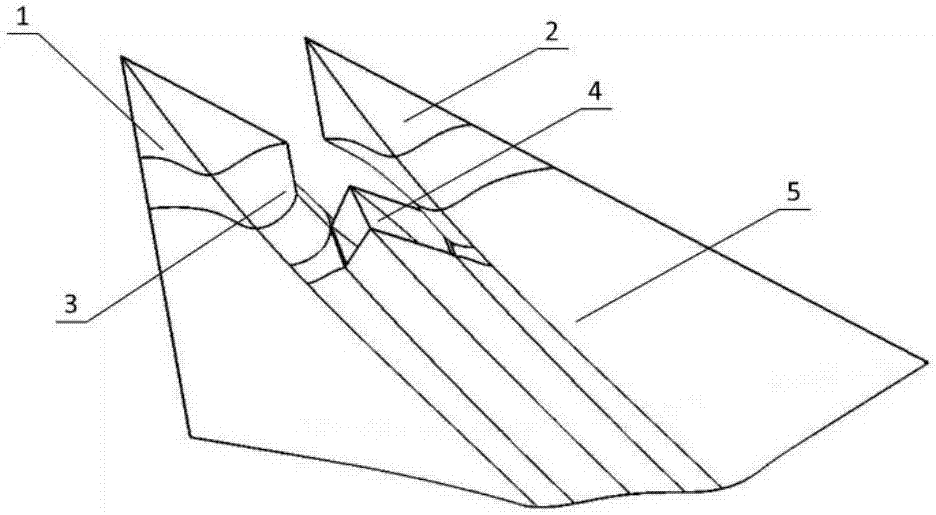 一种采用双尖锥鱼尾型前缘气动布局的飞行器的制作方法