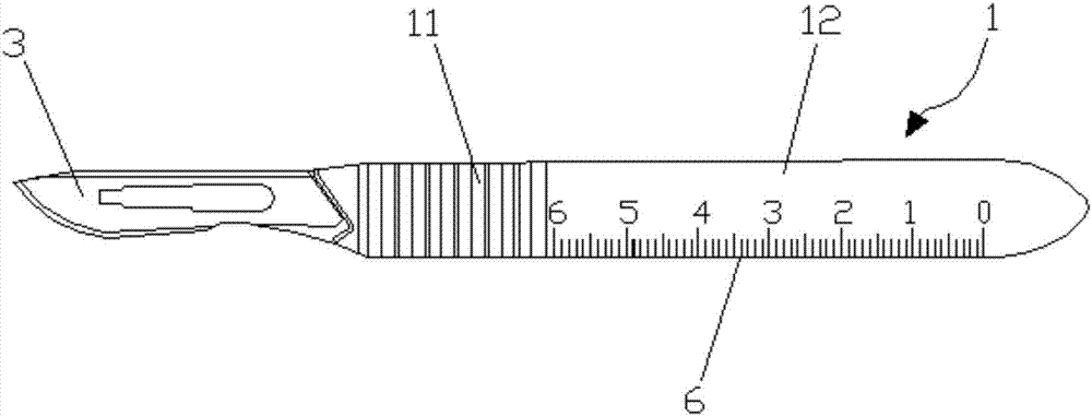 一种带有刻度的手术刀的制作方法
