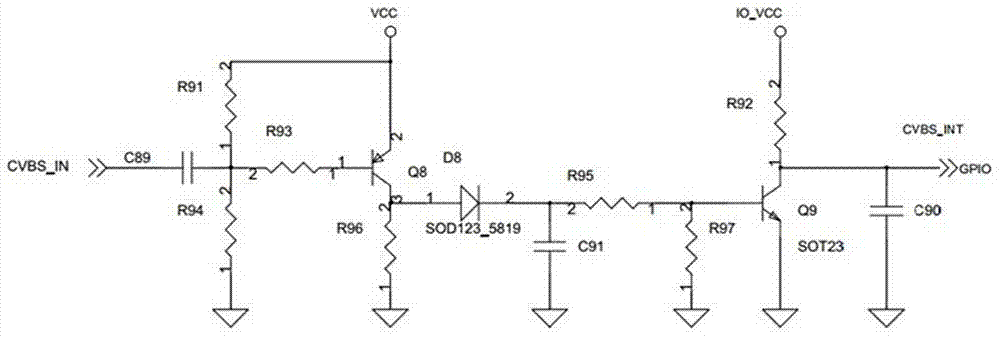 一种从倒车CVBS信号中提取中断信号的电路的制作方法