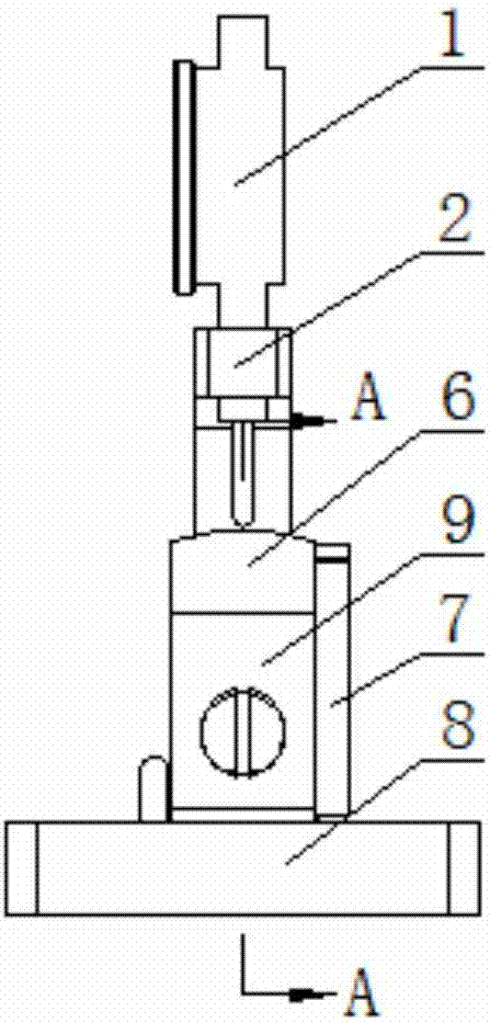 一种电梯导轨滑块圆弧专用检测设备的制作方法