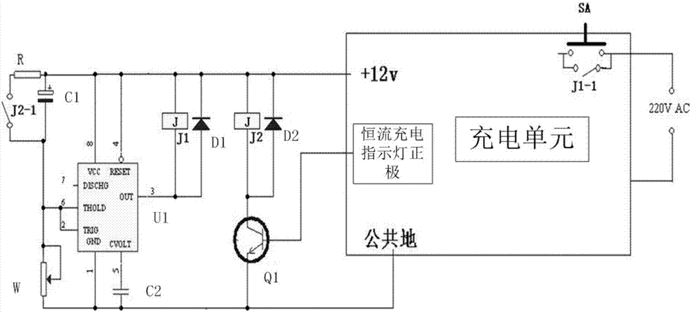 一种电动车自动延时断电充电装置的制作方法