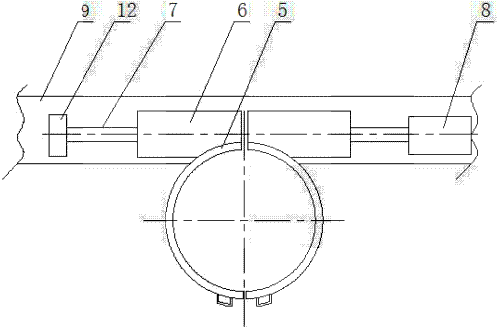 对开式涤纶丝绝缘套管编织机加热定型装置的制作方法