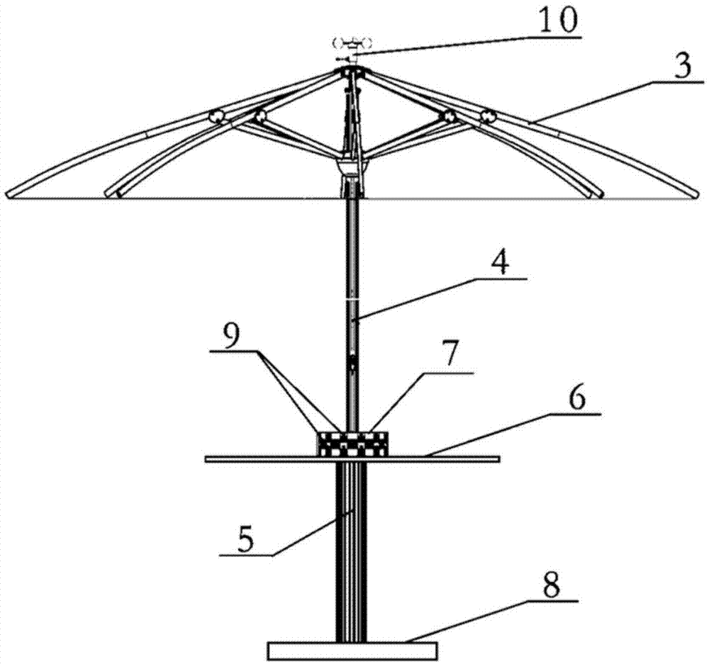 共享充电太阳能伞的制作方法